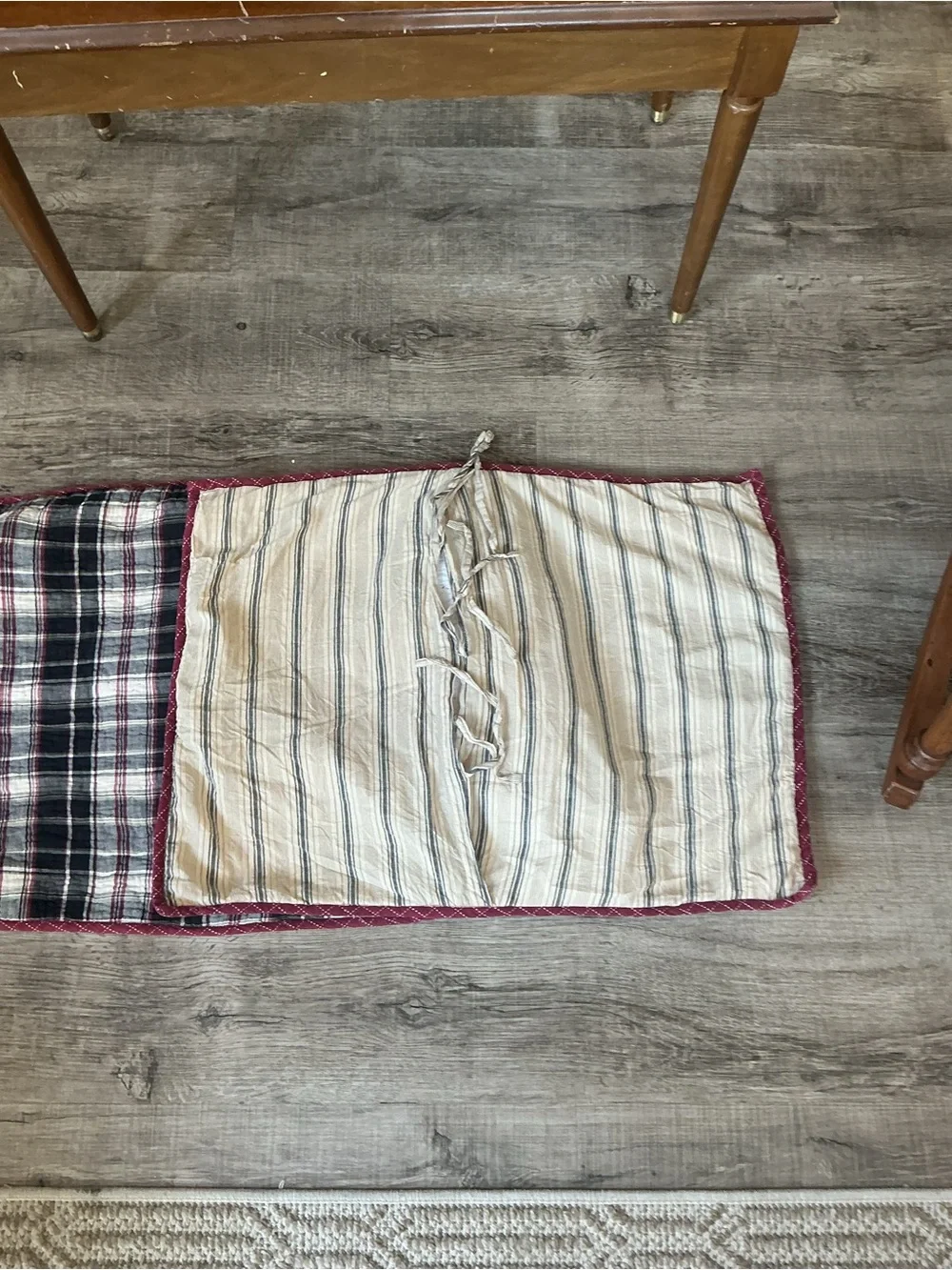 Cremieux VHC Brands Plaid Quilted Standard Pillow Sham Set of 2 Rustic Cabin